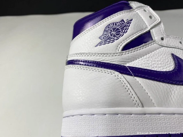Official Maikesneakers CD0461-151 COURT AIR HIGH JORDAN 1 PURPLE RETRO 0816